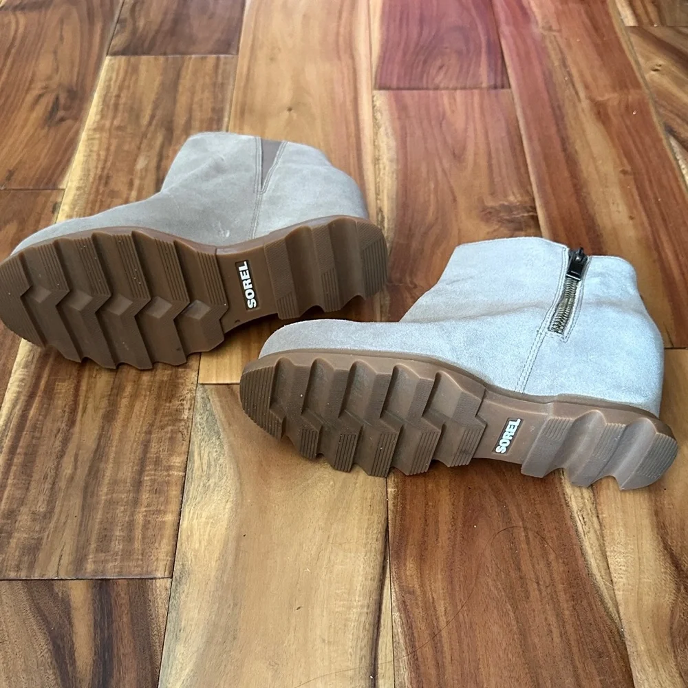 Sorel Tan Suede Ankle Boots - Picture 3 of 3